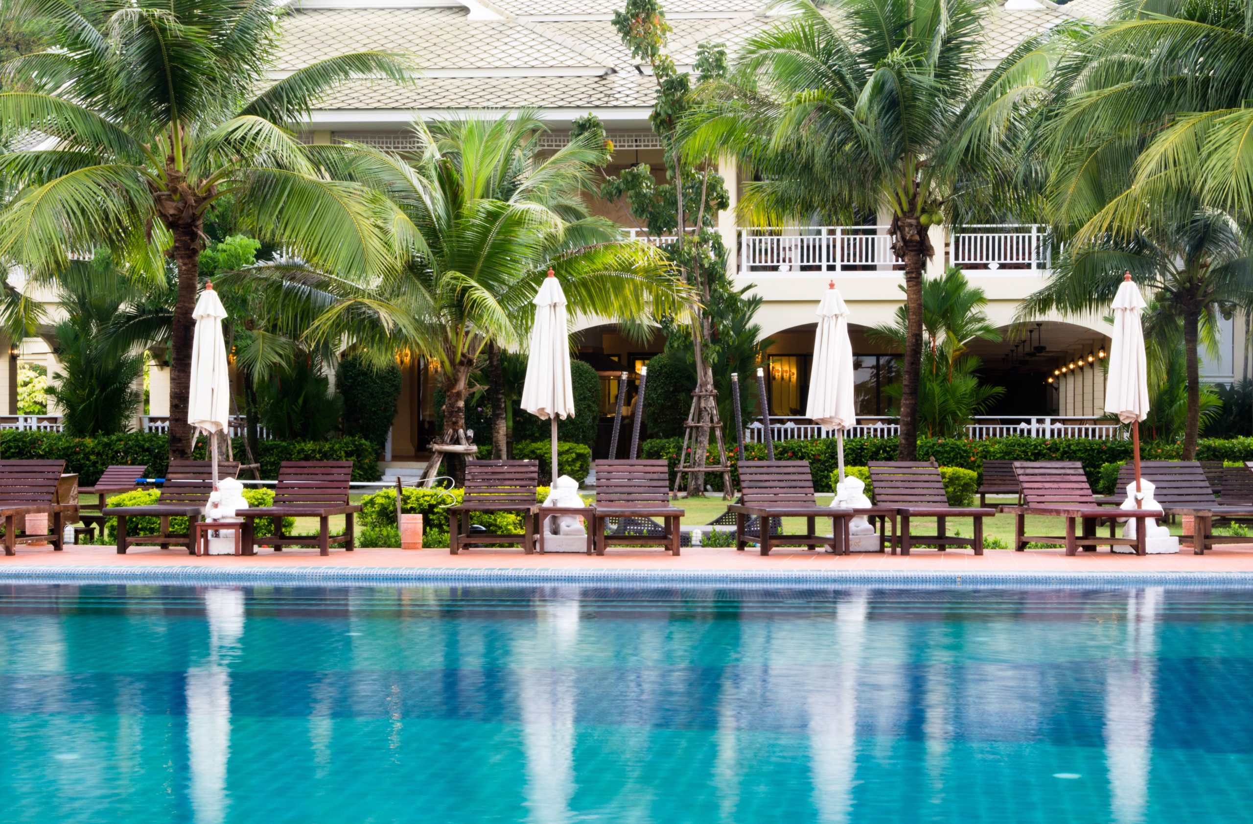 Beautiful swimming pool in Thailand