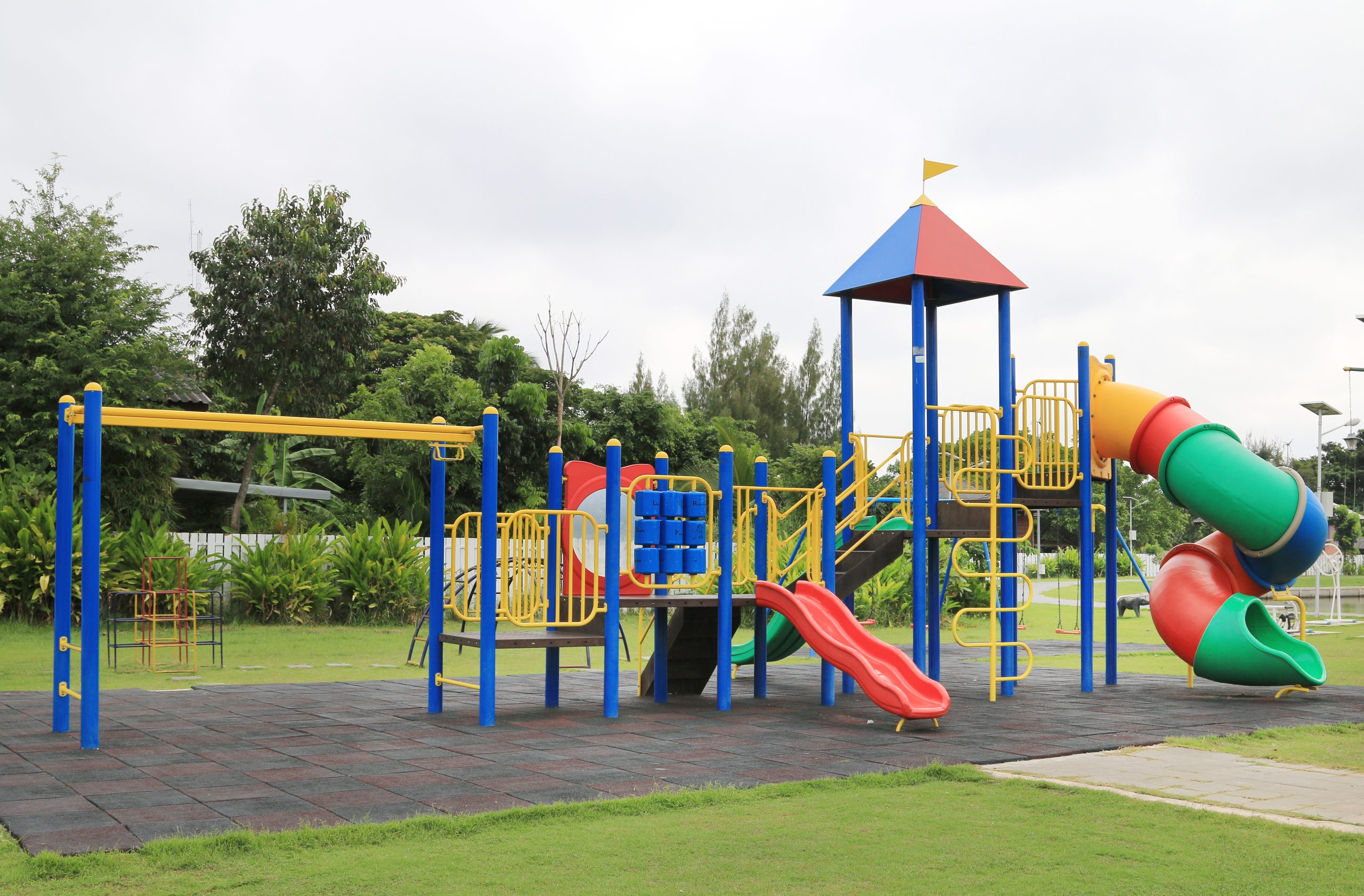 Colorful Children's playground at park